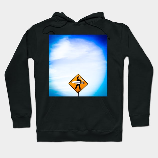 Surf Sign, La Jolla Beach, California. Hoodie by goldstreet